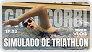 Capa de vídeo chamada ‘EP. 02 Meu primeiro simulado de triathlon - Vlog triathlon’, mostrando uma pessoa nadando em uma piscina.